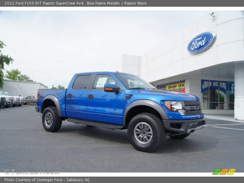 Blue Flame Metallic / Raptor Black 2011 Ford F150 SVT Raptor SuperCrew 4x4