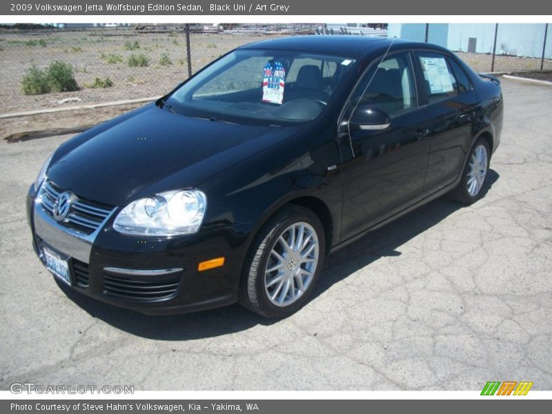 Black Uni / Art Grey 2009 Volkswagen Jetta Wolfsburg Edition Sedan