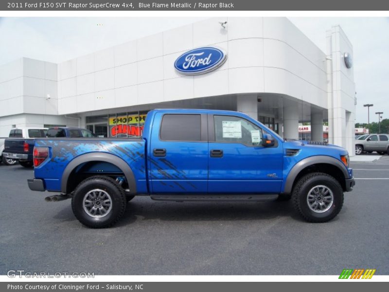 Blue Flame Metallic / Raptor Black 2011 Ford F150 SVT Raptor SuperCrew 4x4