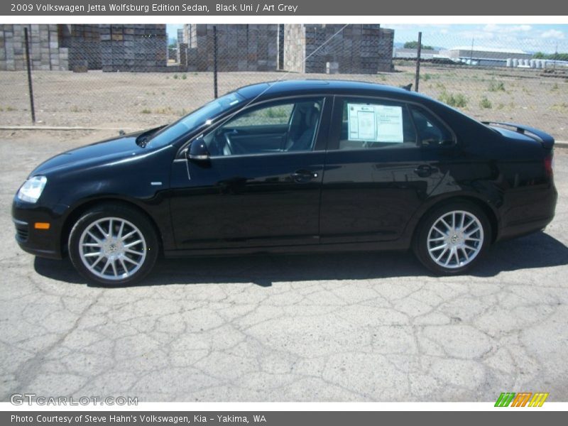 Black Uni / Art Grey 2009 Volkswagen Jetta Wolfsburg Edition Sedan