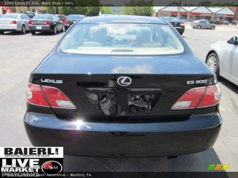 Black Onyx / Ivory 2003 Lexus ES 300