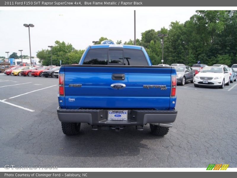 Blue Flame Metallic / Raptor Black 2011 Ford F150 SVT Raptor SuperCrew 4x4