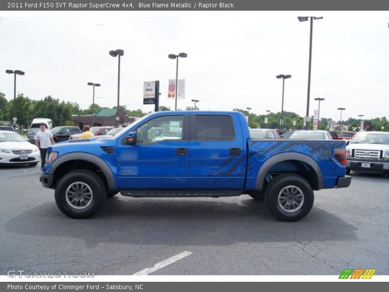 Blue Flame Metallic / Raptor Black 2011 Ford F150 SVT Raptor SuperCrew 4x4