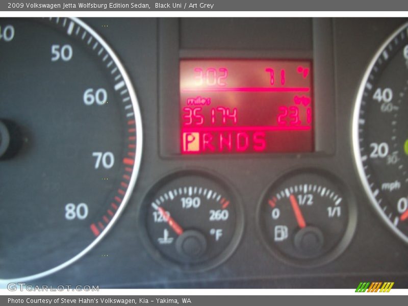 Black Uni / Art Grey 2009 Volkswagen Jetta Wolfsburg Edition Sedan