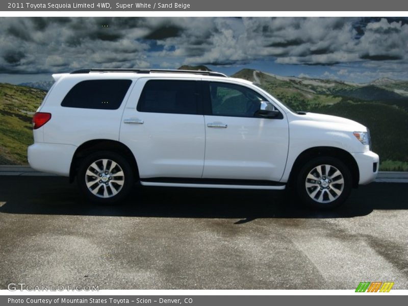 Super White / Sand Beige 2011 Toyota Sequoia Limited 4WD