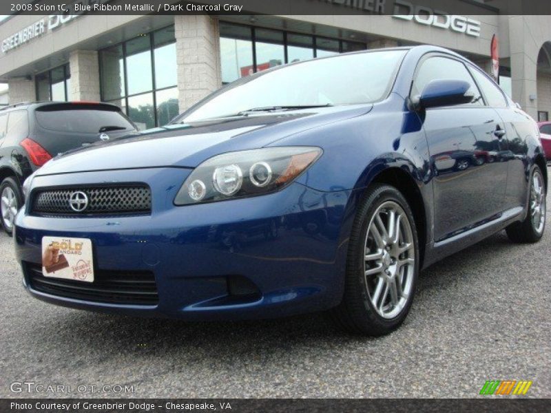 Blue Ribbon Metallic / Dark Charcoal Gray 2008 Scion tC