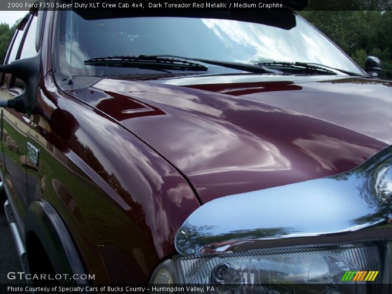 Dark Toreador Red Metallic / Medium Graphite 2000 Ford F350 Super Duty XLT Crew Cab 4x4