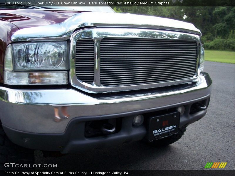 Dark Toreador Red Metallic / Medium Graphite 2000 Ford F350 Super Duty XLT Crew Cab 4x4