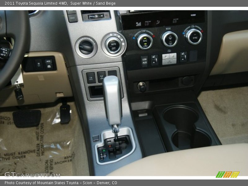 Super White / Sand Beige 2011 Toyota Sequoia Limited 4WD