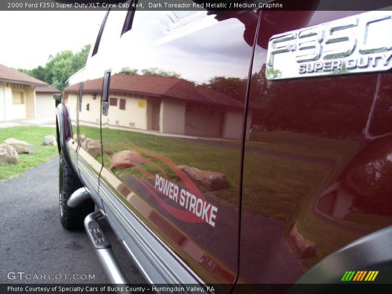 Dark Toreador Red Metallic / Medium Graphite 2000 Ford F350 Super Duty XLT Crew Cab 4x4