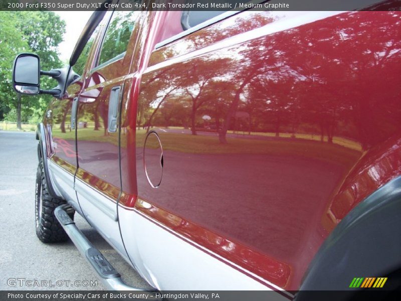 Dark Toreador Red Metallic / Medium Graphite 2000 Ford F350 Super Duty XLT Crew Cab 4x4
