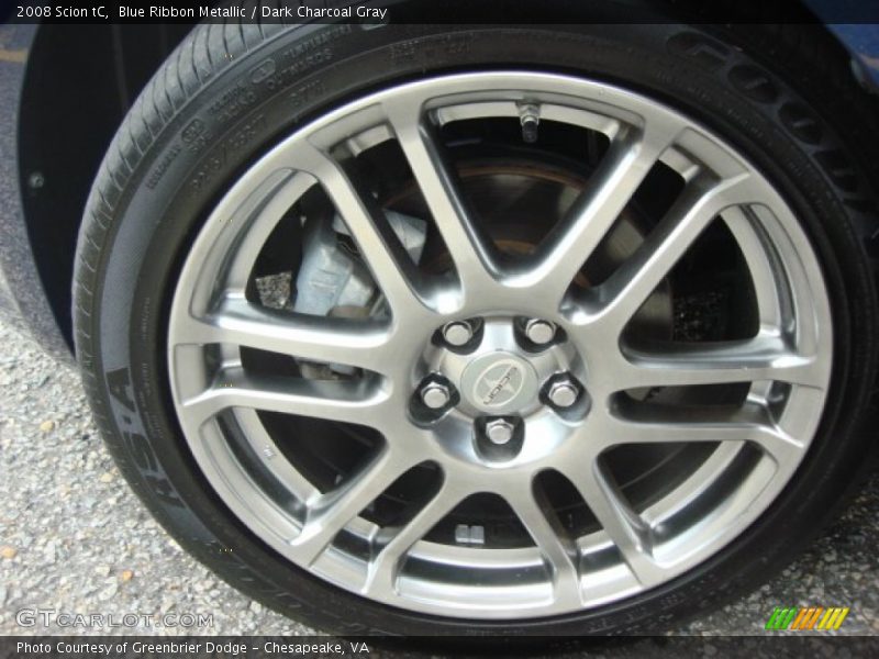 Blue Ribbon Metallic / Dark Charcoal Gray 2008 Scion tC