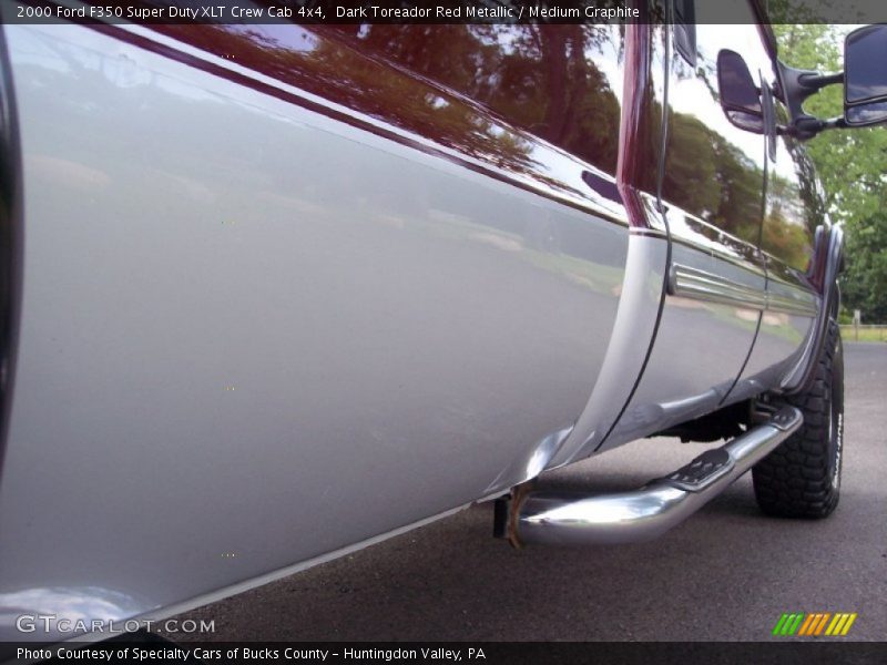 Dark Toreador Red Metallic / Medium Graphite 2000 Ford F350 Super Duty XLT Crew Cab 4x4