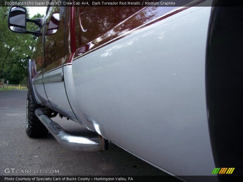 Dark Toreador Red Metallic / Medium Graphite 2000 Ford F350 Super Duty XLT Crew Cab 4x4