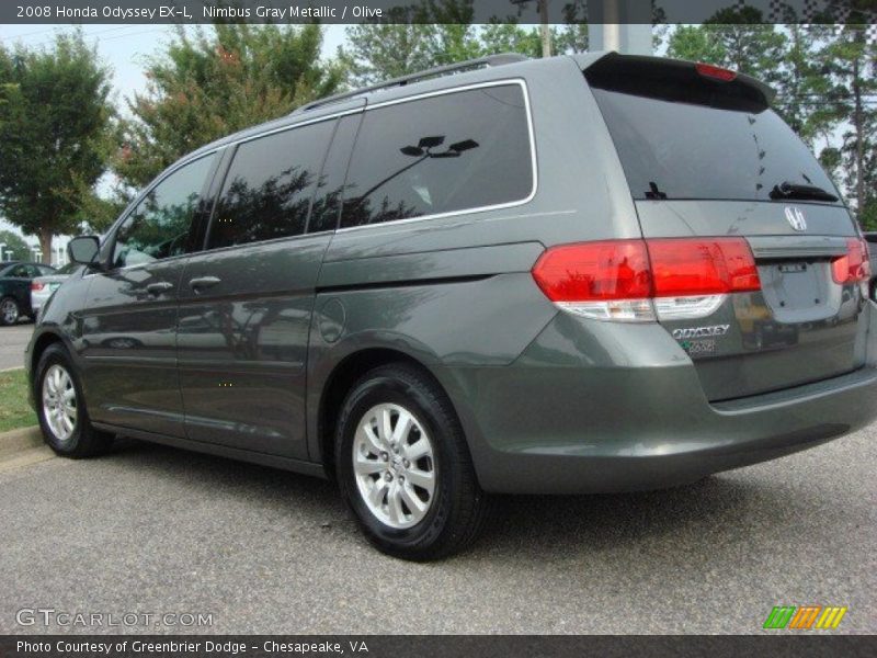 Nimbus Gray Metallic / Olive 2008 Honda Odyssey EX-L