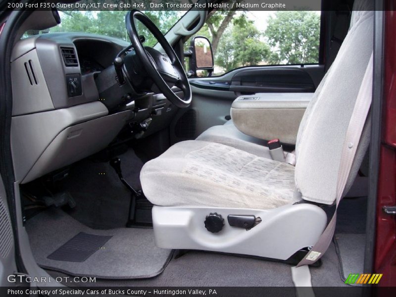  2000 F350 Super Duty XLT Crew Cab 4x4 Medium Graphite Interior