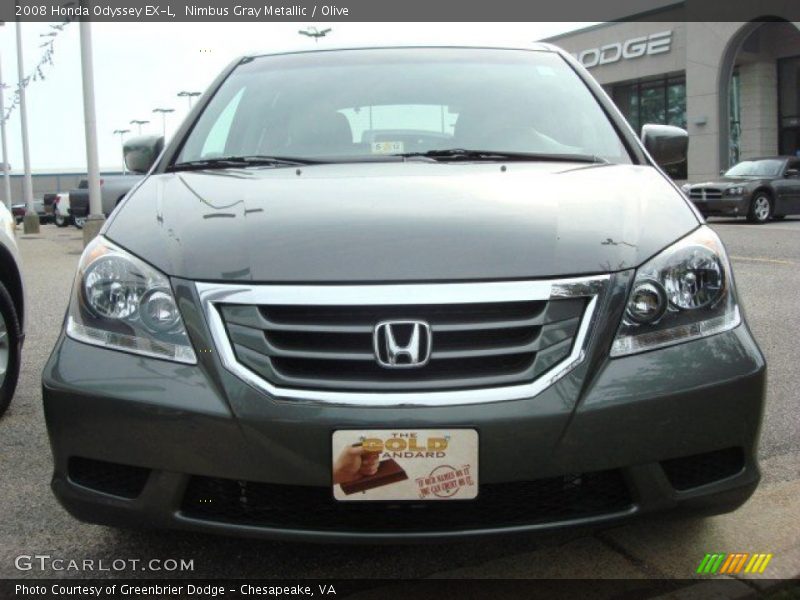 Nimbus Gray Metallic / Olive 2008 Honda Odyssey EX-L
