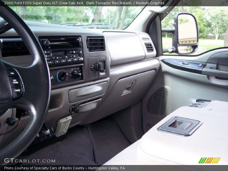 Dark Toreador Red Metallic / Medium Graphite 2000 Ford F350 Super Duty XLT Crew Cab 4x4