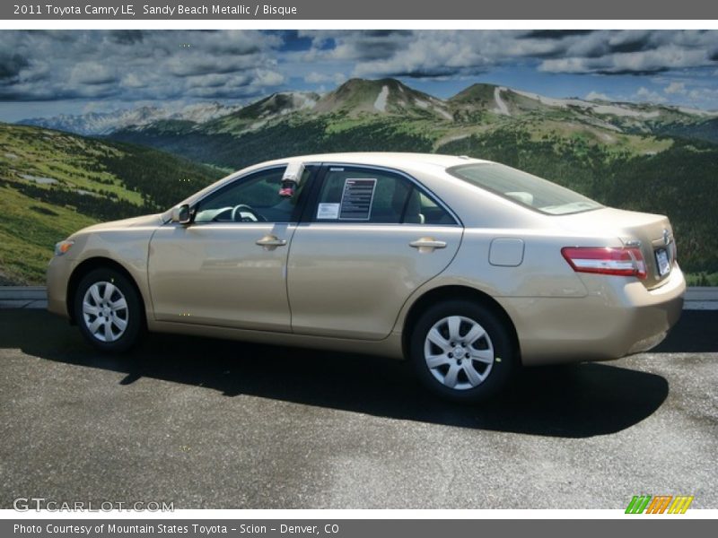 Sandy Beach Metallic / Bisque 2011 Toyota Camry LE