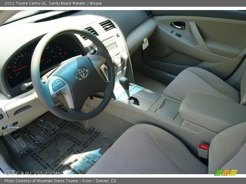Sandy Beach Metallic / Bisque 2011 Toyota Camry LE