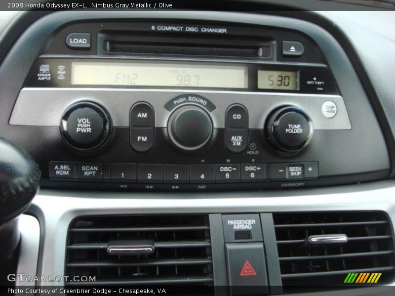 Nimbus Gray Metallic / Olive 2008 Honda Odyssey EX-L