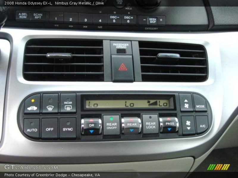 Nimbus Gray Metallic / Olive 2008 Honda Odyssey EX-L