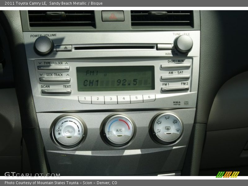 Sandy Beach Metallic / Bisque 2011 Toyota Camry LE