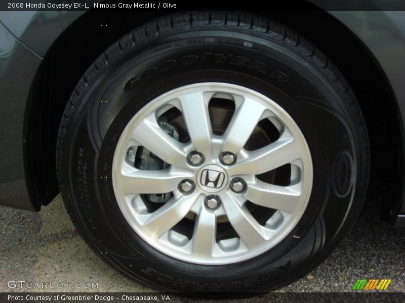 Nimbus Gray Metallic / Olive 2008 Honda Odyssey EX-L