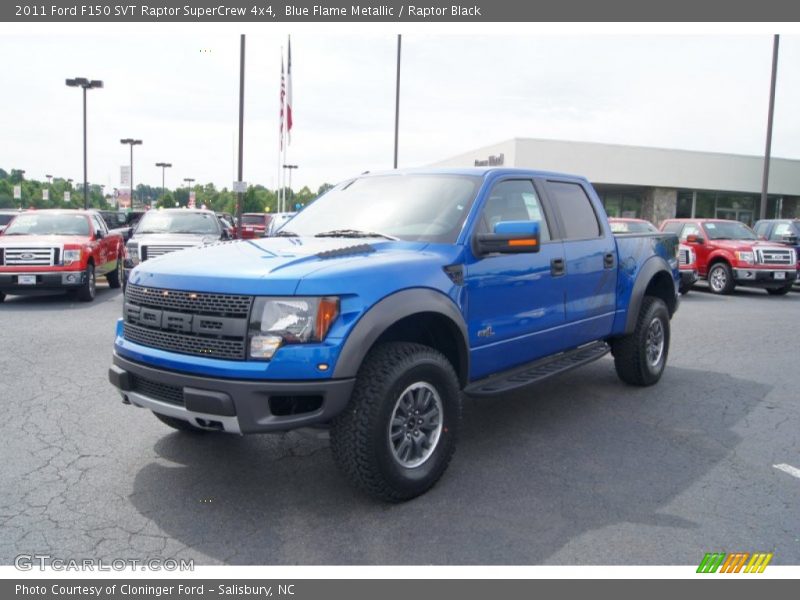 Blue Flame Metallic / Raptor Black 2011 Ford F150 SVT Raptor SuperCrew 4x4