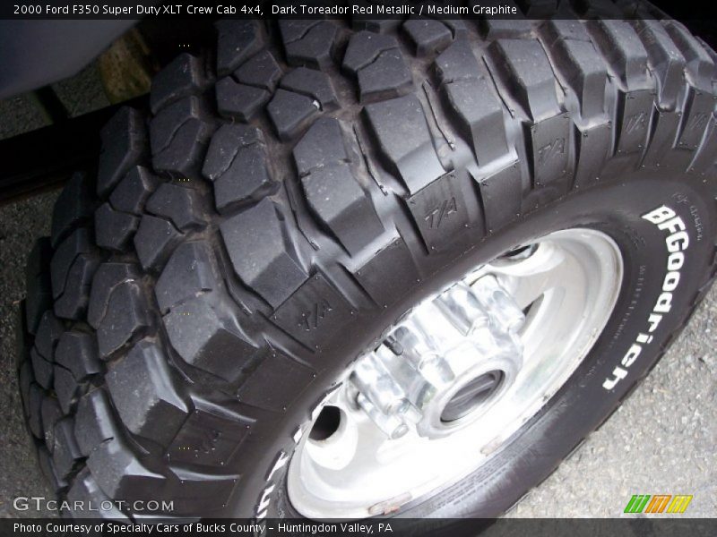 Dark Toreador Red Metallic / Medium Graphite 2000 Ford F350 Super Duty XLT Crew Cab 4x4