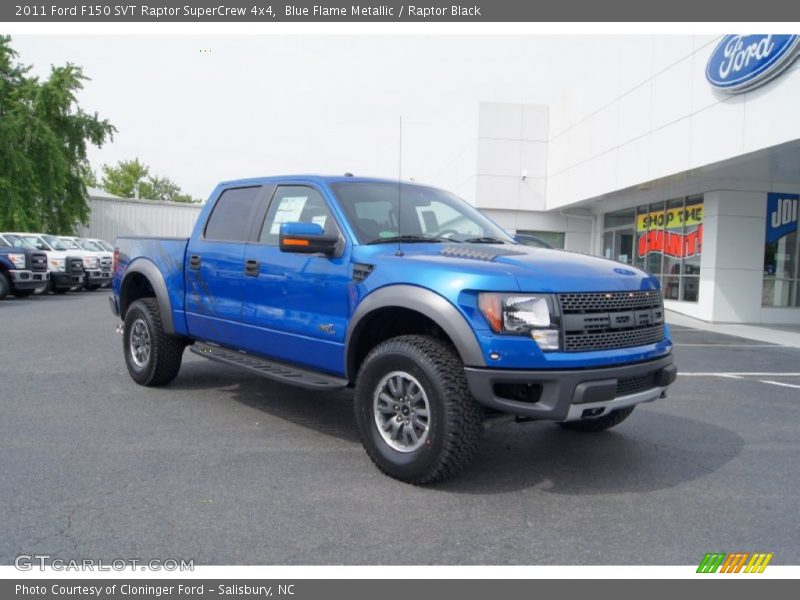 Blue Flame Metallic / Raptor Black 2011 Ford F150 SVT Raptor SuperCrew 4x4