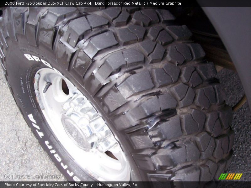 Dark Toreador Red Metallic / Medium Graphite 2000 Ford F350 Super Duty XLT Crew Cab 4x4