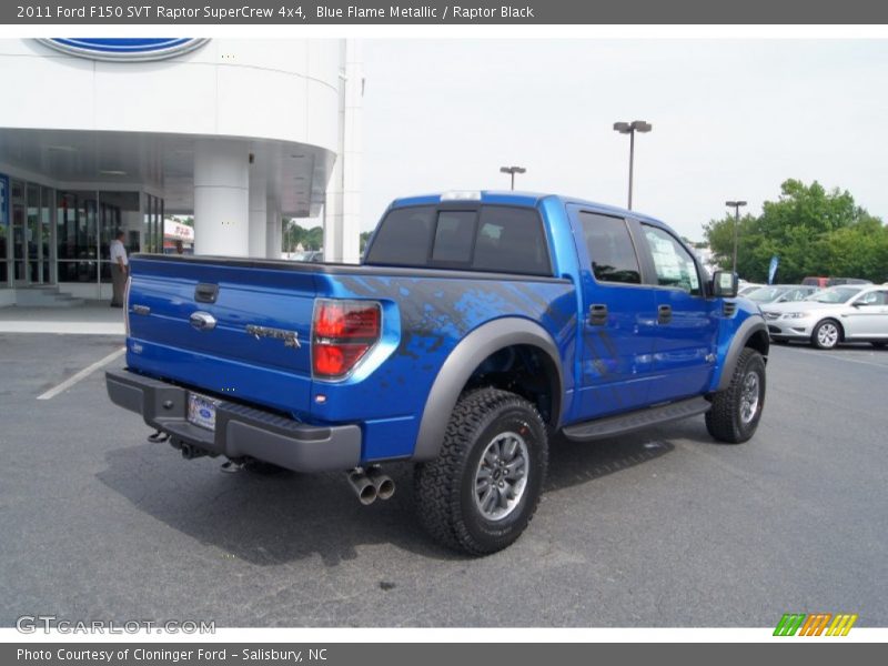 Blue Flame Metallic / Raptor Black 2011 Ford F150 SVT Raptor SuperCrew 4x4