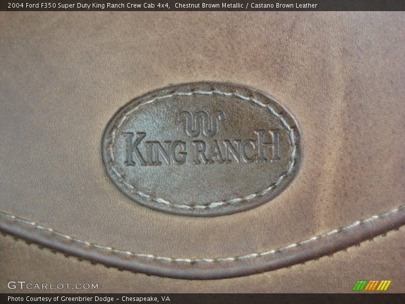 Chestnut Brown Metallic / Castano Brown Leather 2004 Ford F350 Super Duty King Ranch Crew Cab 4x4
