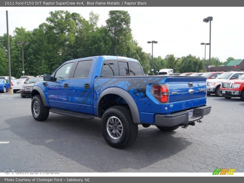 Blue Flame Metallic / Raptor Black 2011 Ford F150 SVT Raptor SuperCrew 4x4
