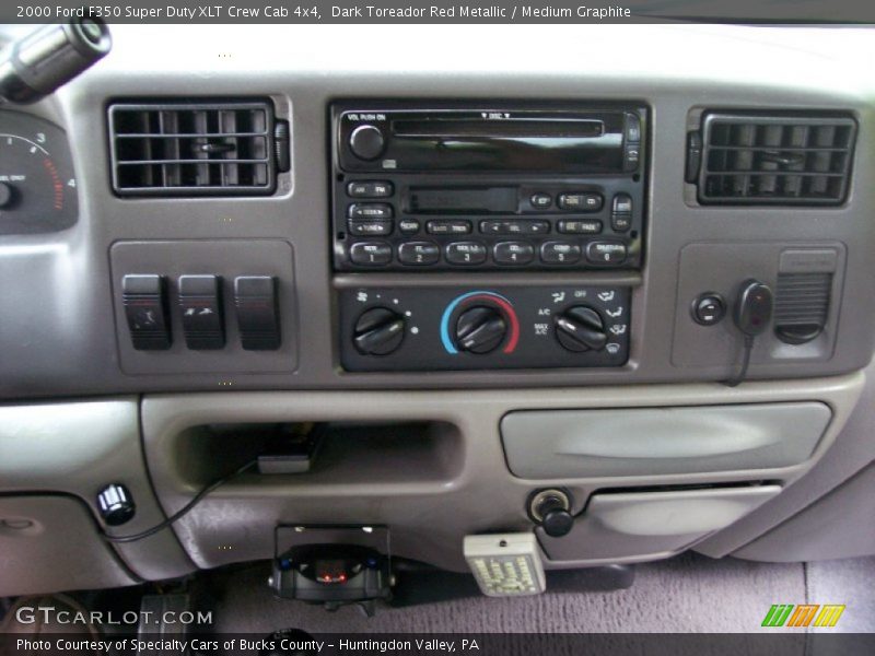 Dark Toreador Red Metallic / Medium Graphite 2000 Ford F350 Super Duty XLT Crew Cab 4x4