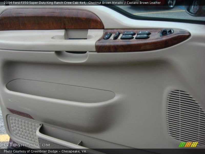 Chestnut Brown Metallic / Castano Brown Leather 2004 Ford F350 Super Duty King Ranch Crew Cab 4x4