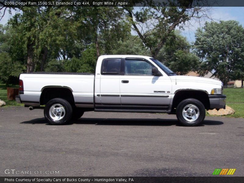 Bright White / Agate 2000 Dodge Ram 1500 SLT Extended Cab 4x4