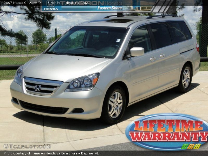 Silver Pearl Metallic / Gray 2007 Honda Odyssey EX-L