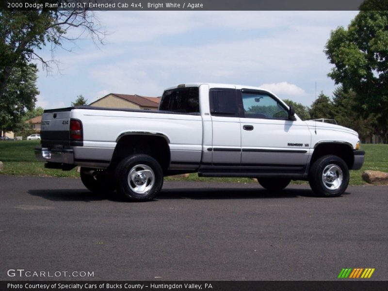 Bright White / Agate 2000 Dodge Ram 1500 SLT Extended Cab 4x4