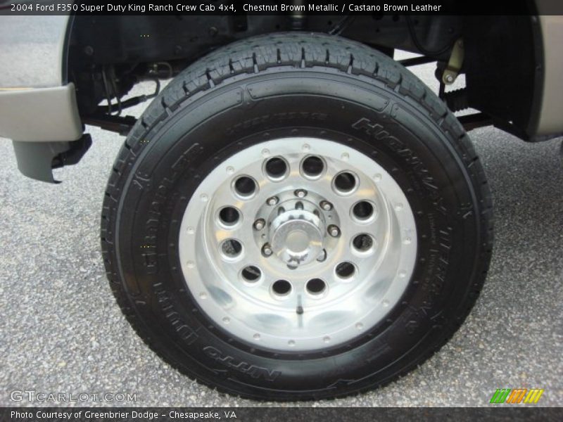 Chestnut Brown Metallic / Castano Brown Leather 2004 Ford F350 Super Duty King Ranch Crew Cab 4x4