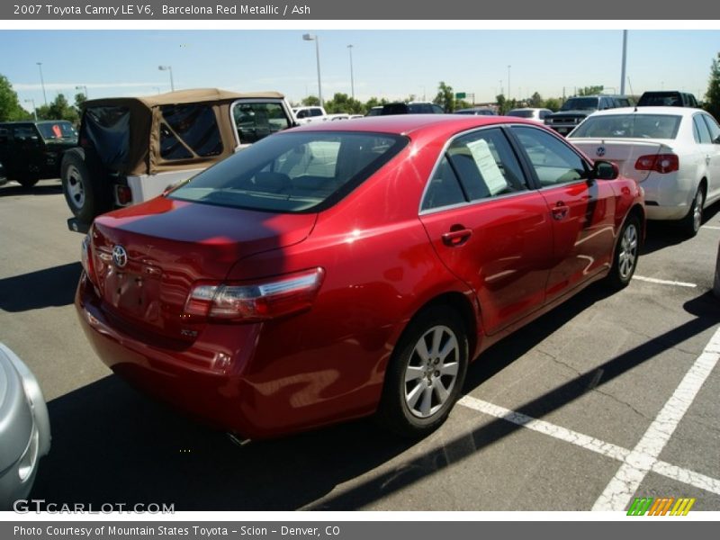 Barcelona Red Metallic / Ash 2007 Toyota Camry LE V6