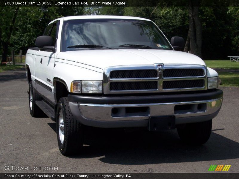Bright White / Agate 2000 Dodge Ram 1500 SLT Extended Cab 4x4