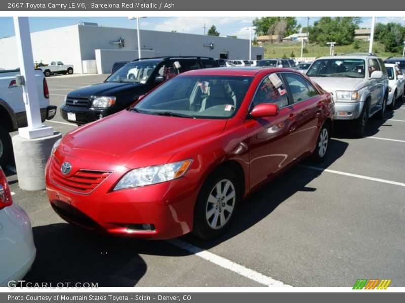 Barcelona Red Metallic / Ash 2007 Toyota Camry LE V6