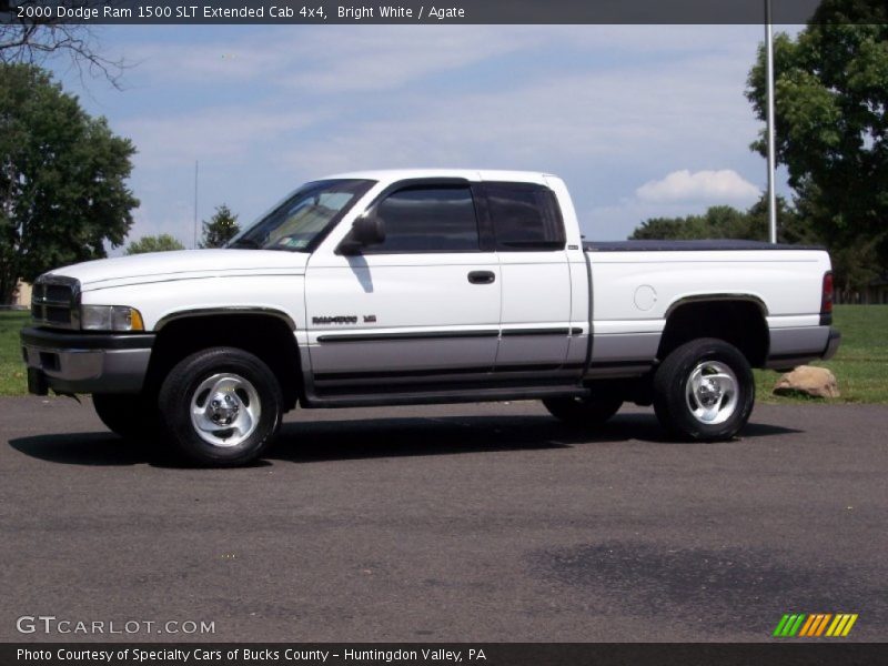 Bright White / Agate 2000 Dodge Ram 1500 SLT Extended Cab 4x4