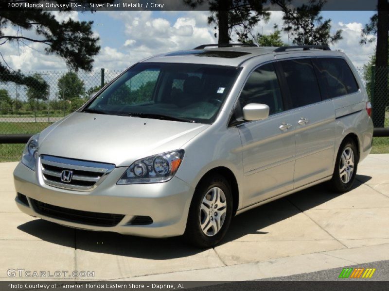 Silver Pearl Metallic / Gray 2007 Honda Odyssey EX-L