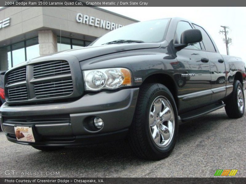 Graphite Metallic / Dark Slate Gray 2004 Dodge Ram 1500 Laramie Quad Cab
