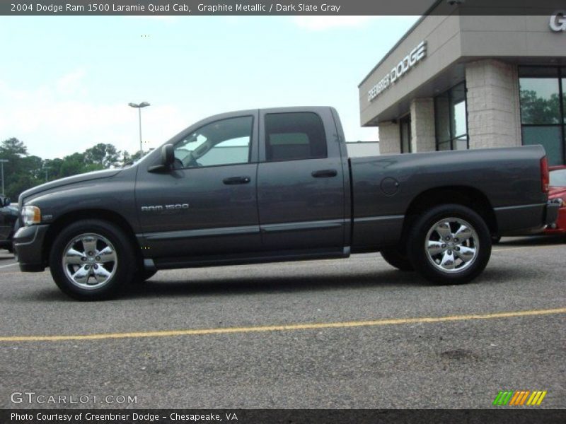 Graphite Metallic / Dark Slate Gray 2004 Dodge Ram 1500 Laramie Quad Cab