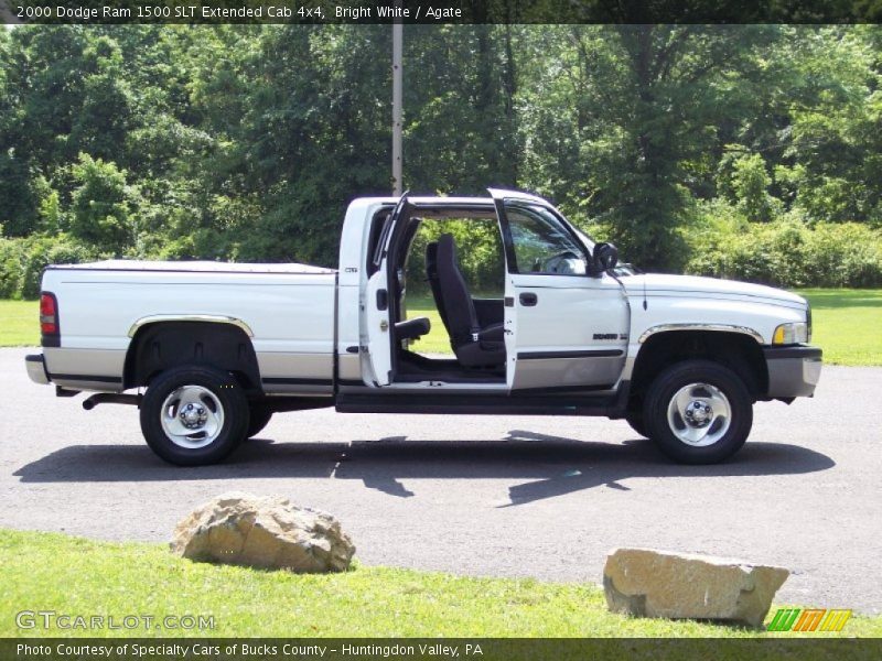 Bright White / Agate 2000 Dodge Ram 1500 SLT Extended Cab 4x4