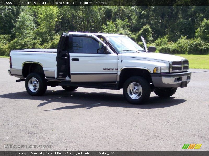Bright White / Agate 2000 Dodge Ram 1500 SLT Extended Cab 4x4